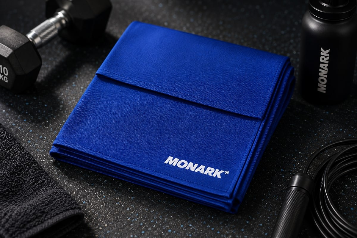 Monark: línea fitness con su logo, hechos por Corporación Visionaria