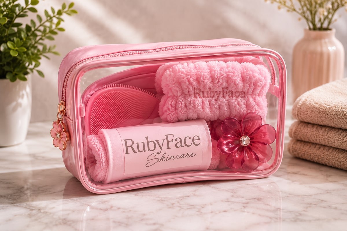 RubyFace: kits con su logo, hechos por Corporación Visionaria