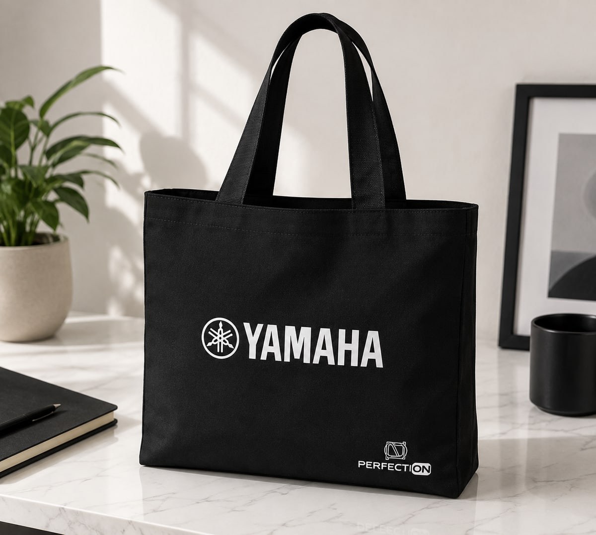 Yamaha: bolsas con su logo, hechos por Corporación Visionaria